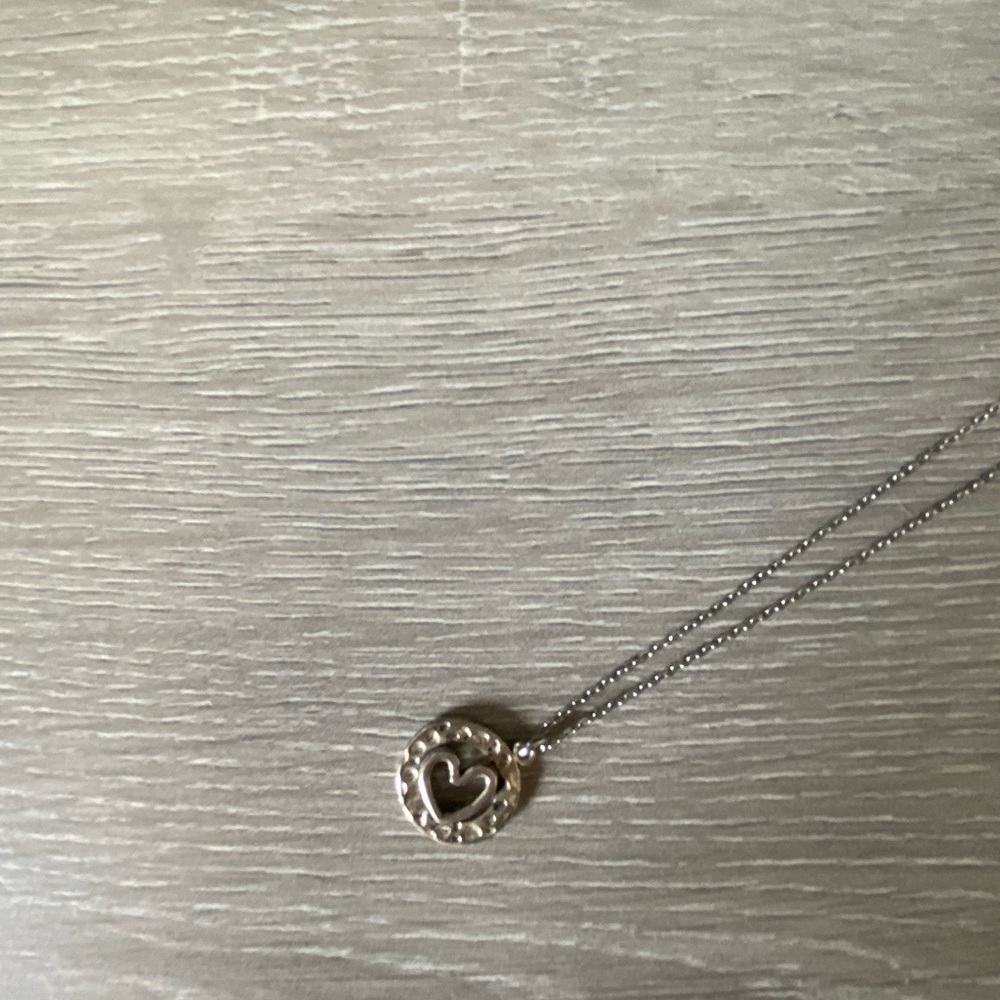 Silver heart necklace